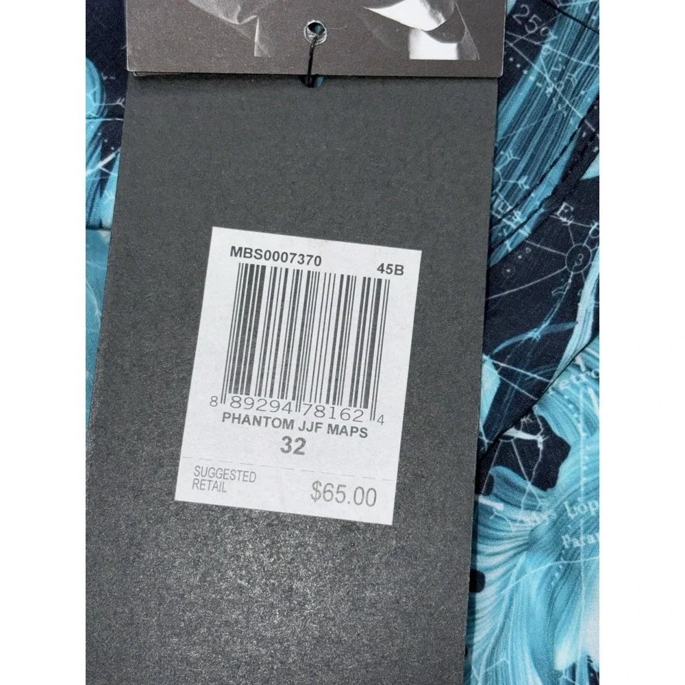 NWT Hurley Phantom JJF Board Shorts Trunks Mens 30x9 Floral Map Grid Print